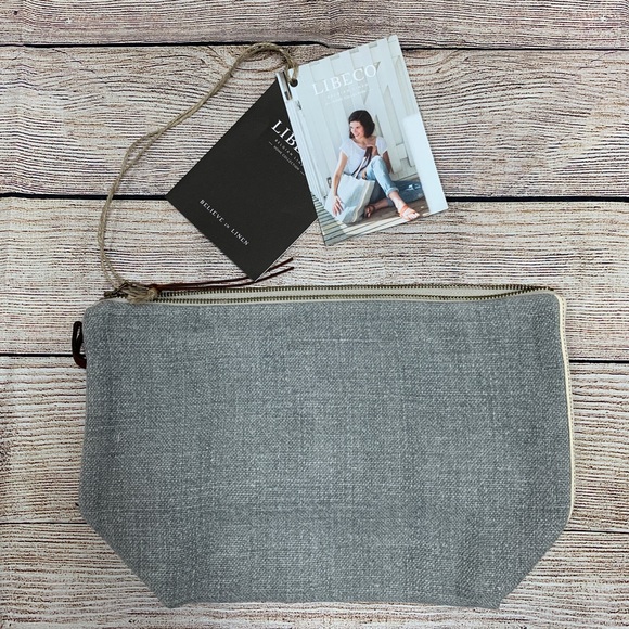 Brand New Libeco Linen Corse Cosmetic Bag - Picture 2 of 8